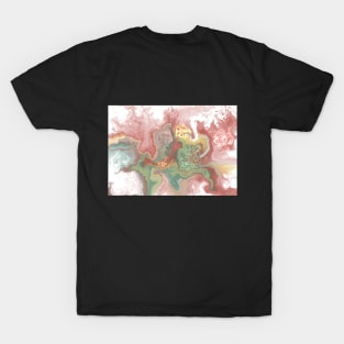 Unakite, digital fluid pours with cells T-Shirt